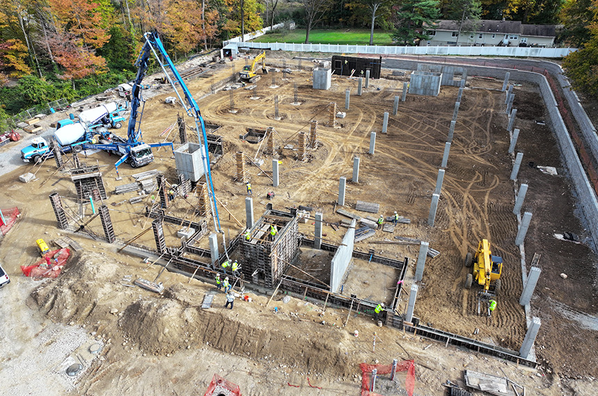 169 Johnson Road Construction Site Aerial Drone Photography, Parsippany, New Jersey