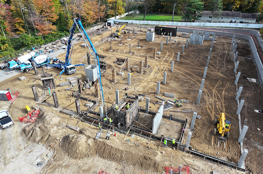 169 Johnson Road Construction Site Aerial Drone Photography, Parsippany, New Jersey