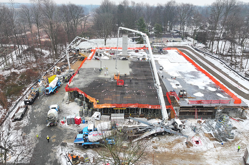 169 Johnson Road Construction Site Aerial Drone Photography, Parsippany, New Jersey