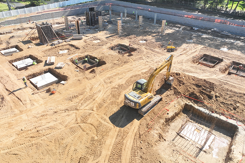 169 Johnson Road Construction Site Aerial Drone Photography, Parsippany, New Jersey