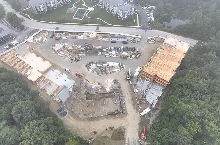 3 Executive Dr Construction Site, Evesham, New Jersey, Aerial Drone Photography