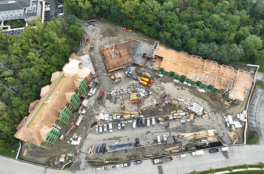 3 Executive Dr Construction Site, Evesham, New Jersey, Aerial Drone Photography