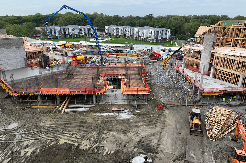 3 Executive Dr Construction Site, Evesham, New Jersey, Aerial Drone Photography