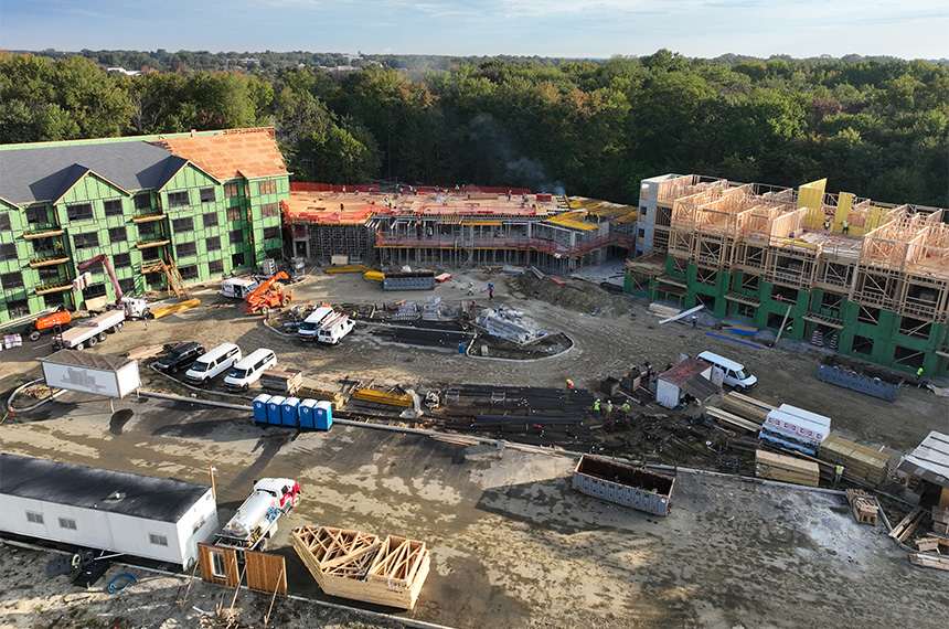 3 Executive Dr Construction Site, Evesham, New Jersey, Aerial Drone Photography