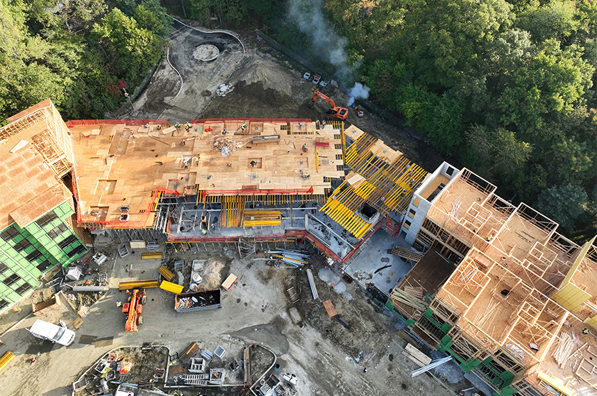 3 Executive Dr Construction Site, Evesham, New Jersey, Aerial Drone Photography