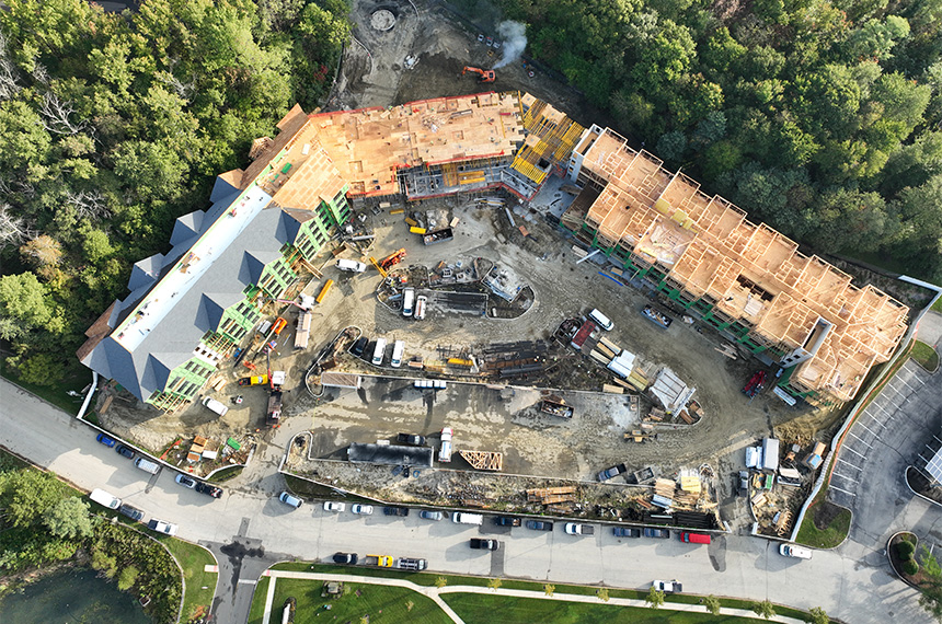 3 Executive Dr Construction Site, Evesham, New Jersey, Aerial Drone Photography