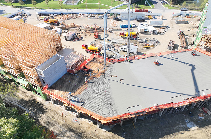 3 Executive Dr Construction Site, Evesham, New Jersey, Aerial Drone Photography