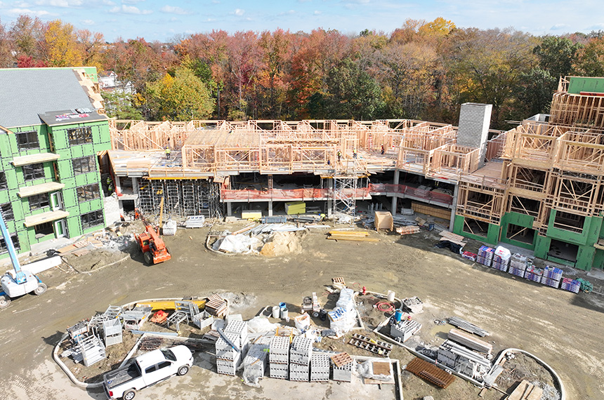 3 Executive Dr Construction Site, Evesham, New Jersey, Aerial Drone Photography