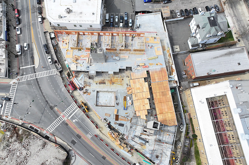 51 South Broadway Construction Site Aerial Drown Photography In White Plains, New York