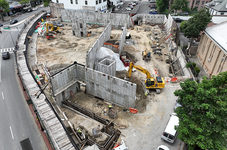 51 South Broadway Construction Site Aerial Drown Photography In White Plains, New York