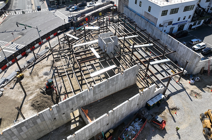 51 South Broadway Construction Site Aerial Drown Photography In White Plains, New York