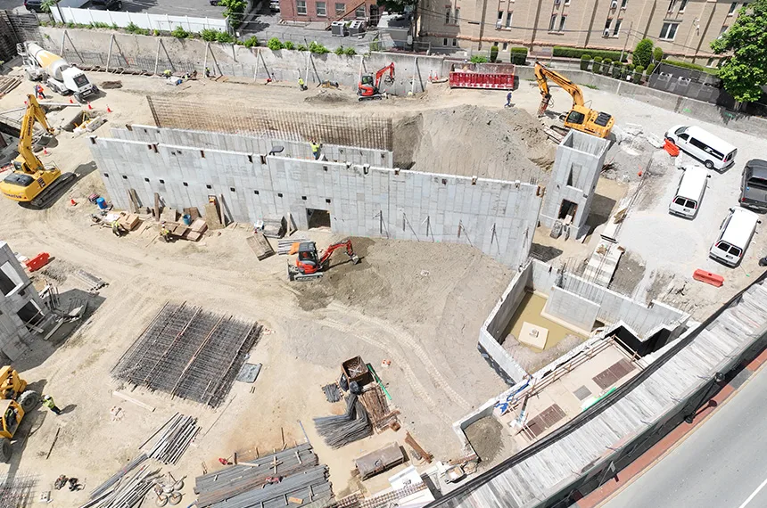 51 South Broadway Construction Site Aerial Drown Photography In White Plains, New York