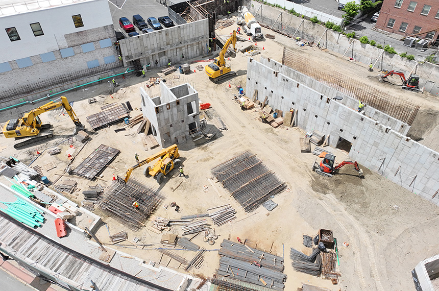 51 South Broadway Construction Site Aerial Drown Photography In White Plains, New York