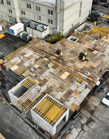 65 First Ave Construction Site Aerial Drone Photography, Atlantic Highlands, New Jersey