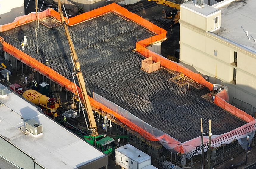 65 First Ave Construction Site Aerial Drone Photography, Atlantic Highlands, New Jersey