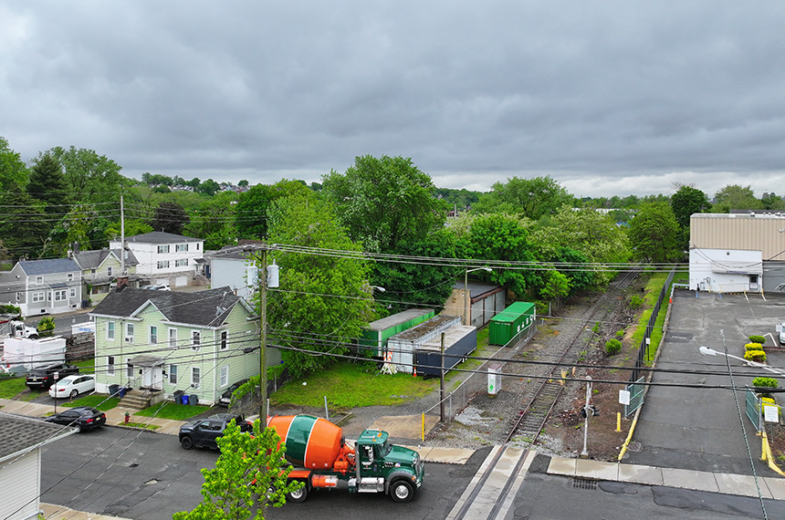 74 William Construction Site Aerial Drone Photography, Belleville, New Jersey