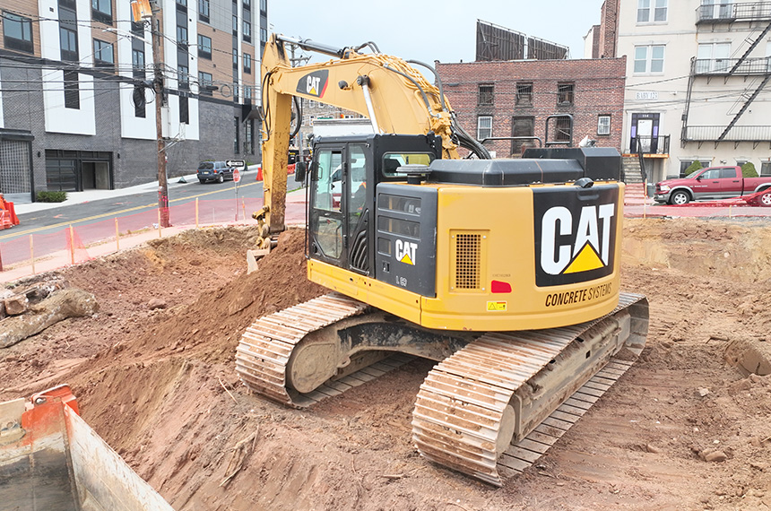 74 William Construction Site Aerial Drone Photography, Belleville, New Jersey