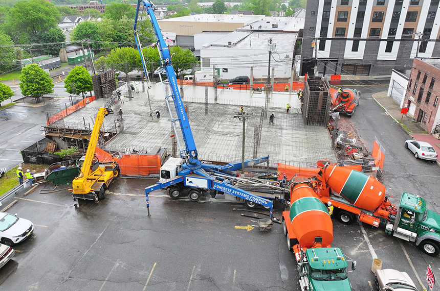 74 William Construction Site Aerial Drone Photography, Belleville, New Jersey