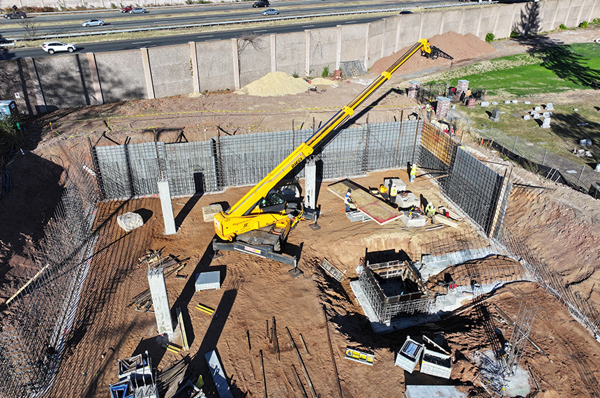 Academy Greens Construction Site Aerial Drone Photography, Springfield, New Jersey