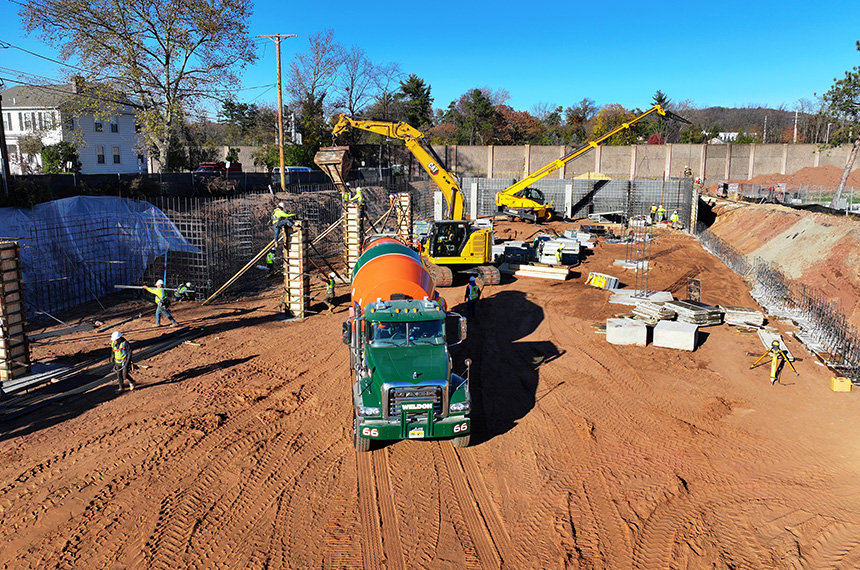 Academy Greens Construction Site Aerial Drone Photography, Springfield, New Jersey