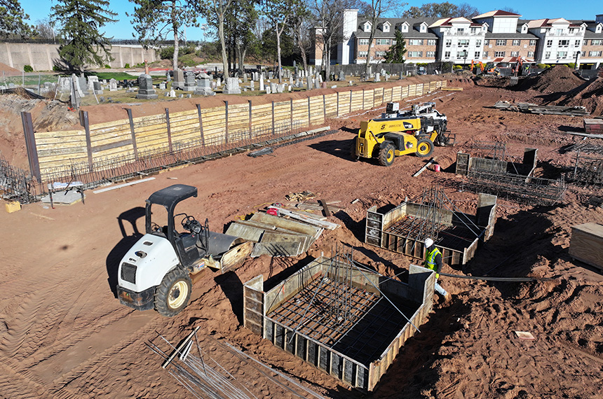 Academy Greens Construction Site Aerial Drone Photography, Springfield, New Jersey