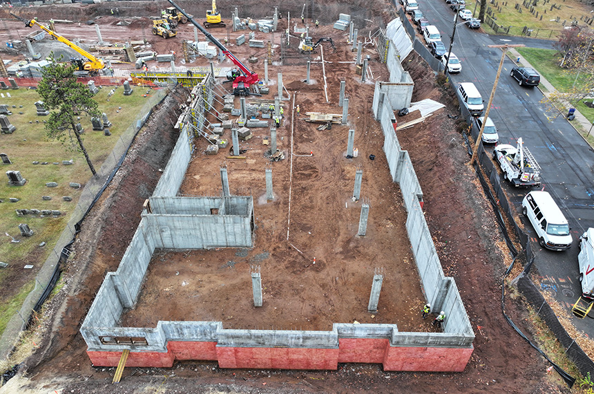 Academy Greens Construction Site Aerial Drone Photography, Springfield, New Jersey