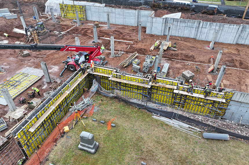 Academy Greens Construction Site Aerial Drone Photography, Springfield, New Jersey