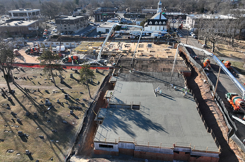 Academy Greens Construction Site Aerial Drone Photography, Springfield, New Jersey