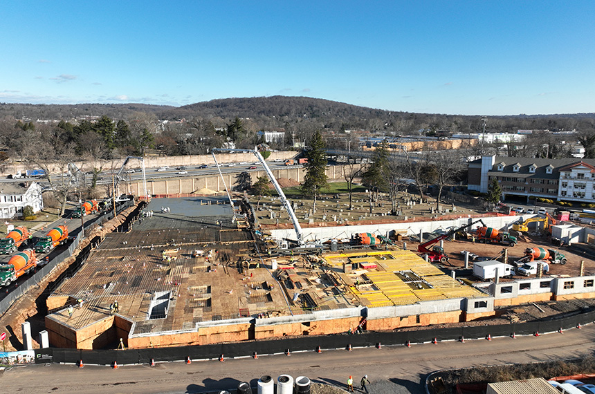 Academy Greens Construction Site Aerial Drone Photography, Springfield, New Jersey