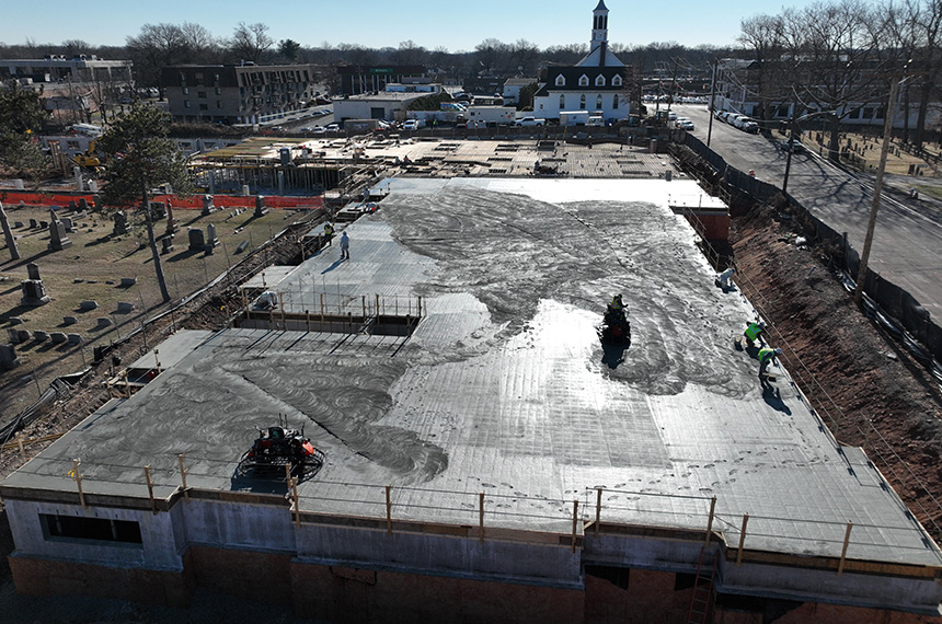 Academy Greens Construction Site Aerial Drone Photography, Springfield, New Jersey