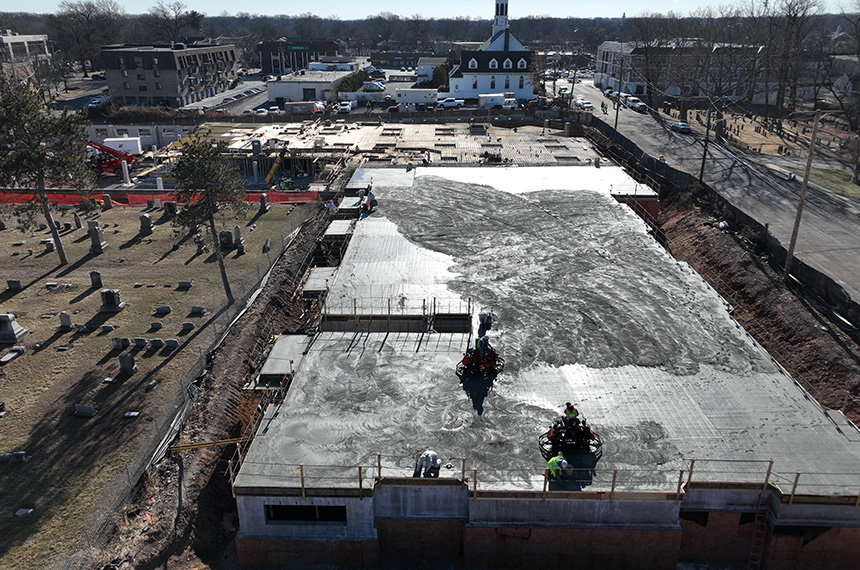 Academy Greens Construction Site Aerial Drone Photography, Springfield, New Jersey