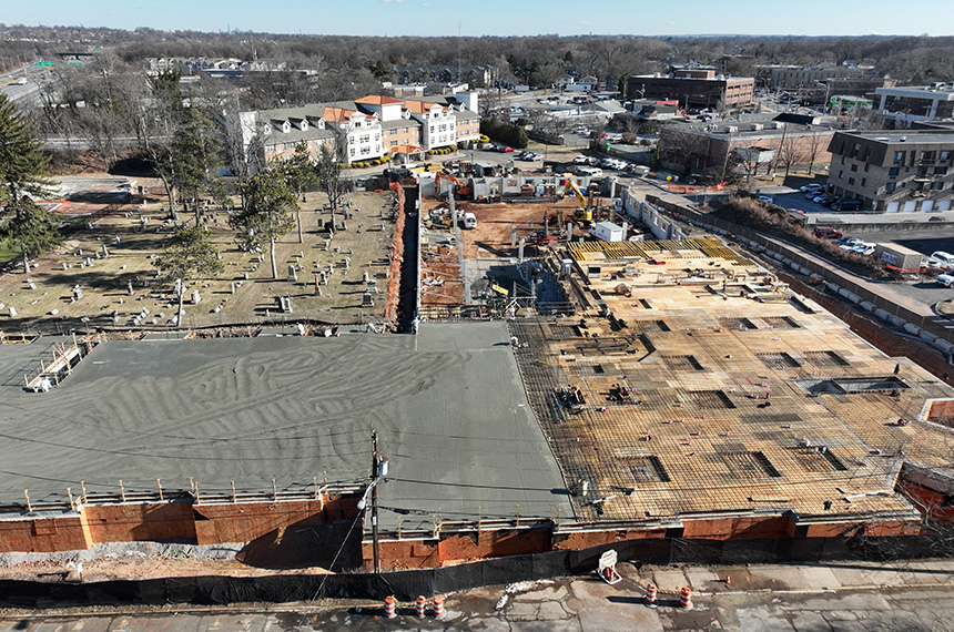 Academy Greens Construction Site Aerial Drone Photography, Springfield, New Jersey