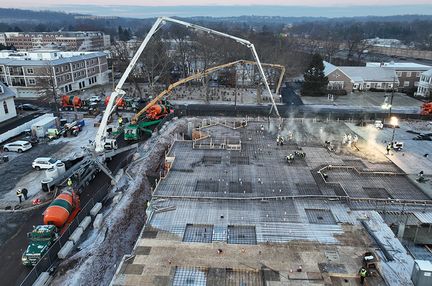 Academy Greens Construction Site Aerial Drone Photography, Springfield, New Jersey