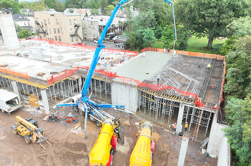 Hamilton Street Apartments Construction Site Aerial Drone Photography, Bound Brook, New Jersey