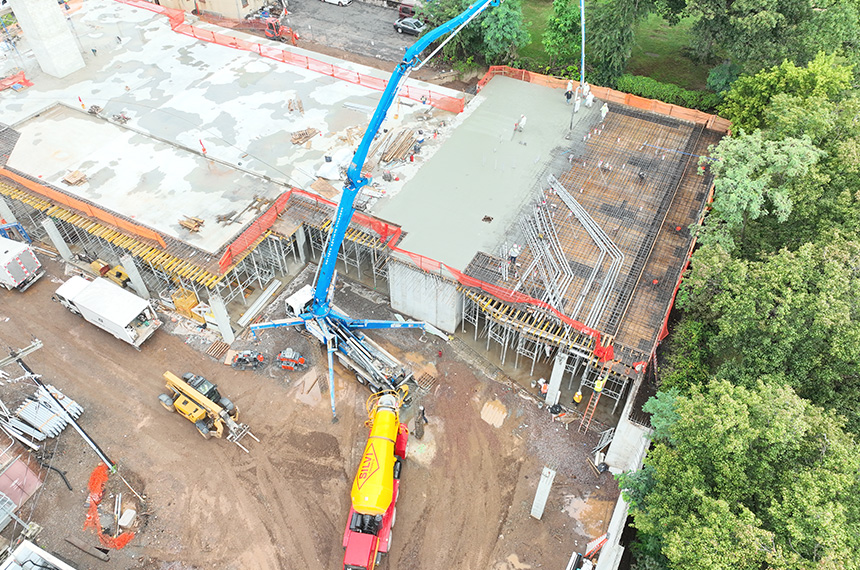 Hamilton Street Apartments Construction Site Aerial Drone Photography, Bound Brook, New Jersey