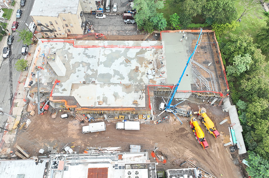 Hamilton Street Apartments Construction Site Aerial Drone Photography, Bound Brook, New Jersey