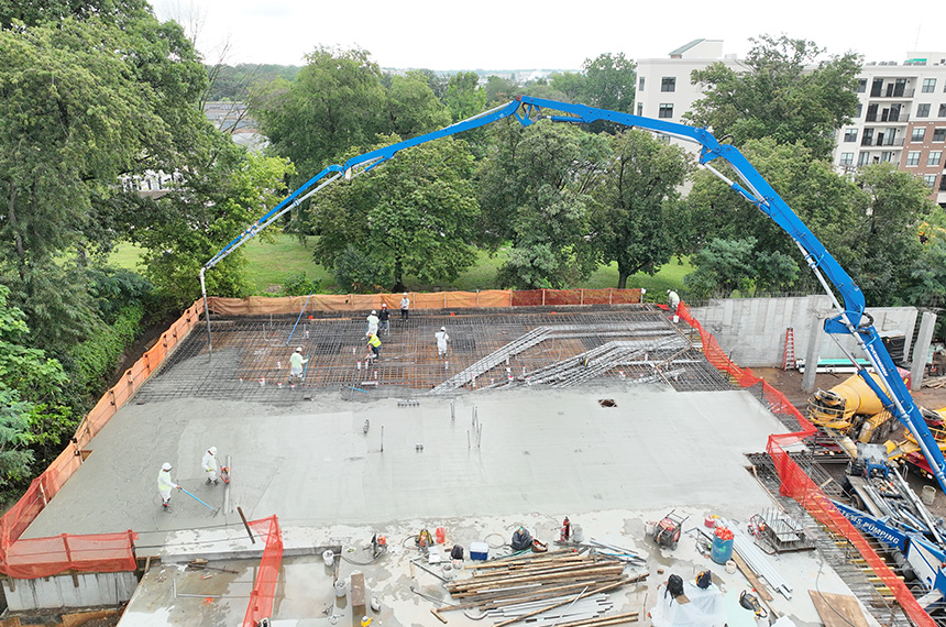 Hamilton Street Apartments Construction Site Aerial Drone Photography, Bound Brook, New Jersey