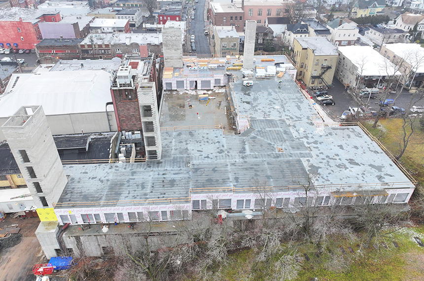 Hamilton Street Apartments Construction Site Aerial Drone Photography, Bound Brook, New Jersey