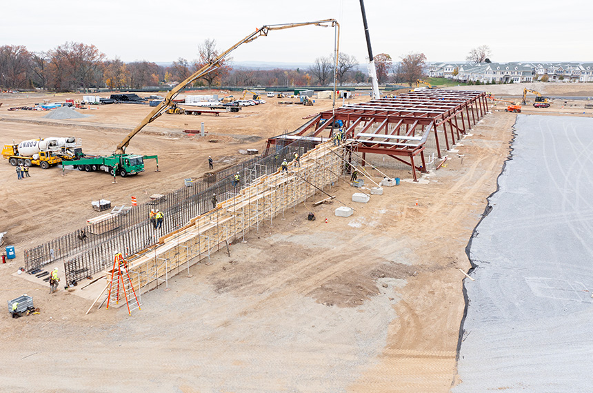 Red Bull Training Facility Construction Site Aerial Drone Photography, Morristown, New Jersey