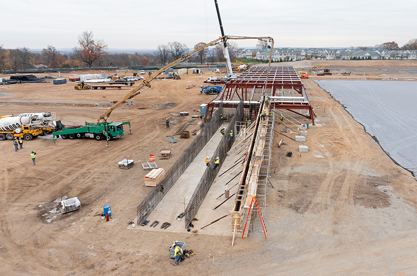 Red Bull Training Facility Construction Site Aerial Drone Photography, Morristown, New Jersey