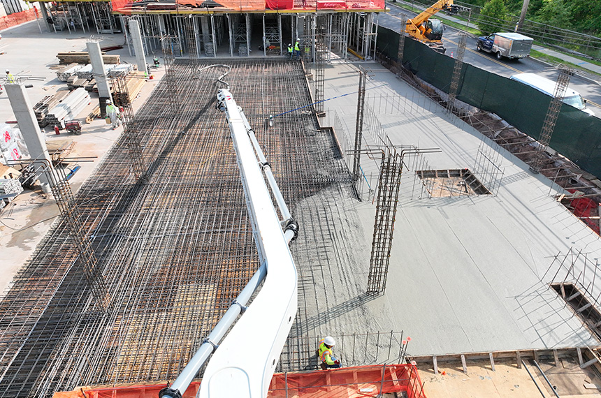 Schuyler Ave Construction Site Aerial Drone Photography, Kearny, New Jersey