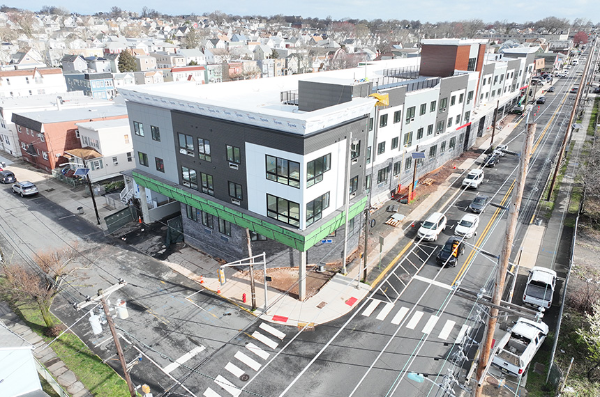 Schuyler Ave Construction Site Aerial Drone Photography, Kearny, New Jersey