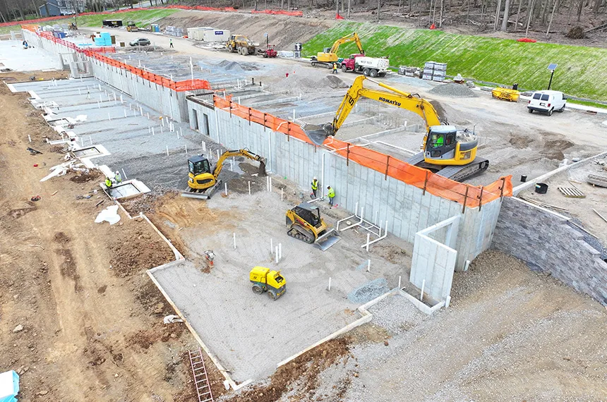 The Reserve at Pearl River Construction Site Aerial Drone Photography, Pearl River, New York