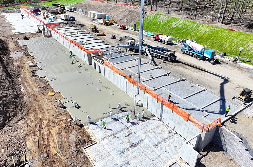 The Reserve at Pearl River Construction Site Aerial Drone Photography, Pearl River, New York