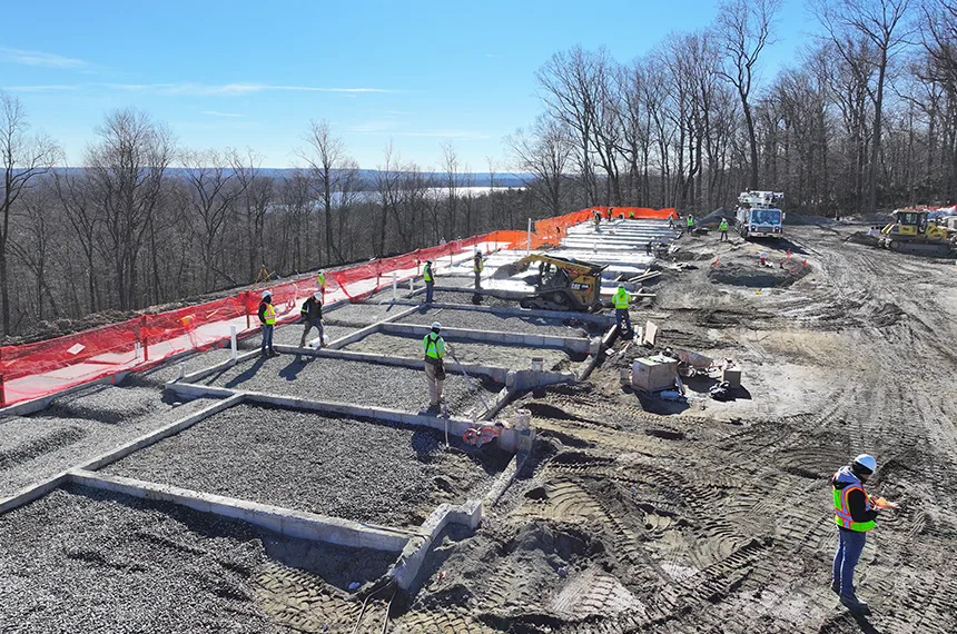 The Reserve at Pearl River Construction Site Aerial Drone Photography, Pearl River, New York