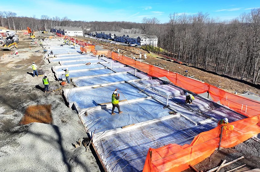 The Reserve at Pearl River Construction Site Aerial Drone Photography, Pearl River, New York