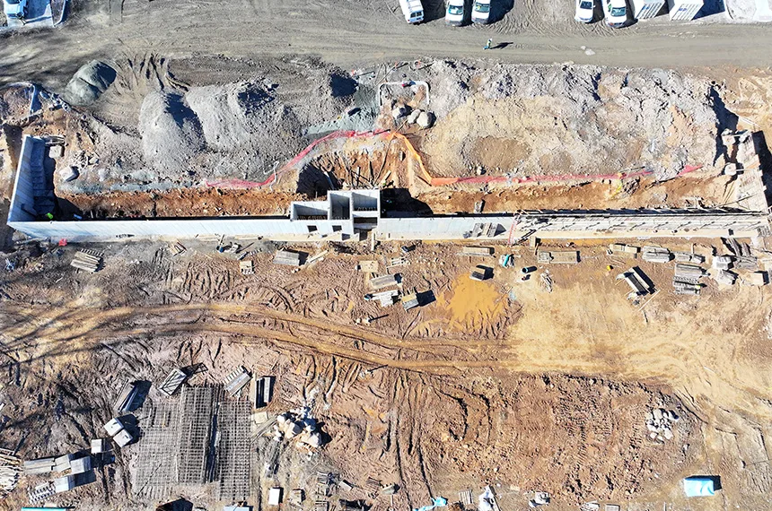 The Reserve at Pearl River Construction Site Aerial Drone Photography, Pearl River, New York