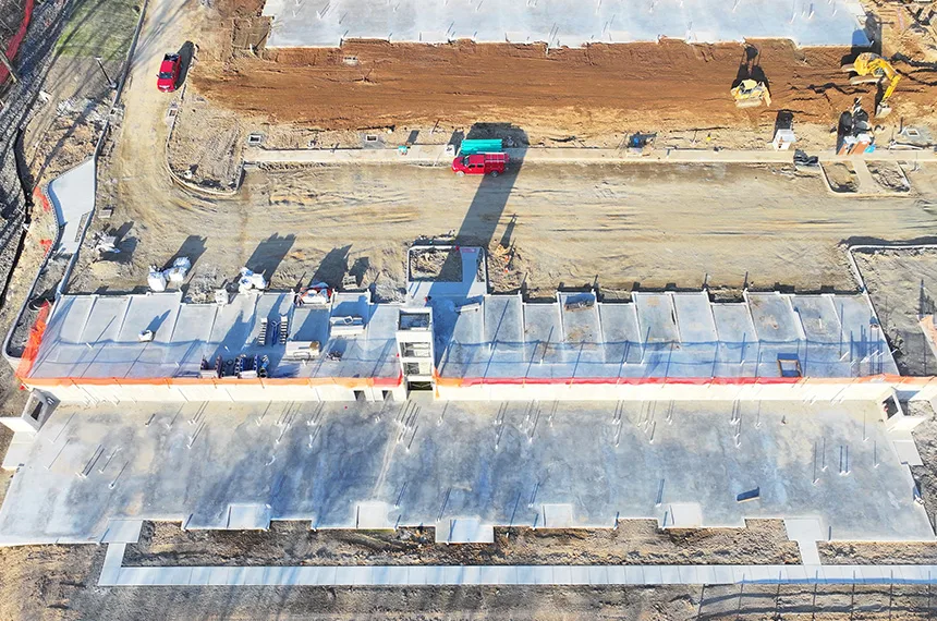 The Reserve at Pearl River Construction Site Aerial Drone Photography, Pearl River, New York
