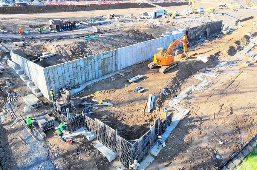 The Reserve at Pearl River Construction Site Aerial Drone Photography, Pearl River, New York