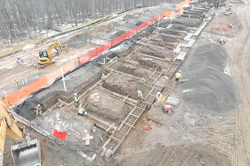 The Reserve at Pearl River Construction Site Aerial Drone Photography, Pearl River, New York